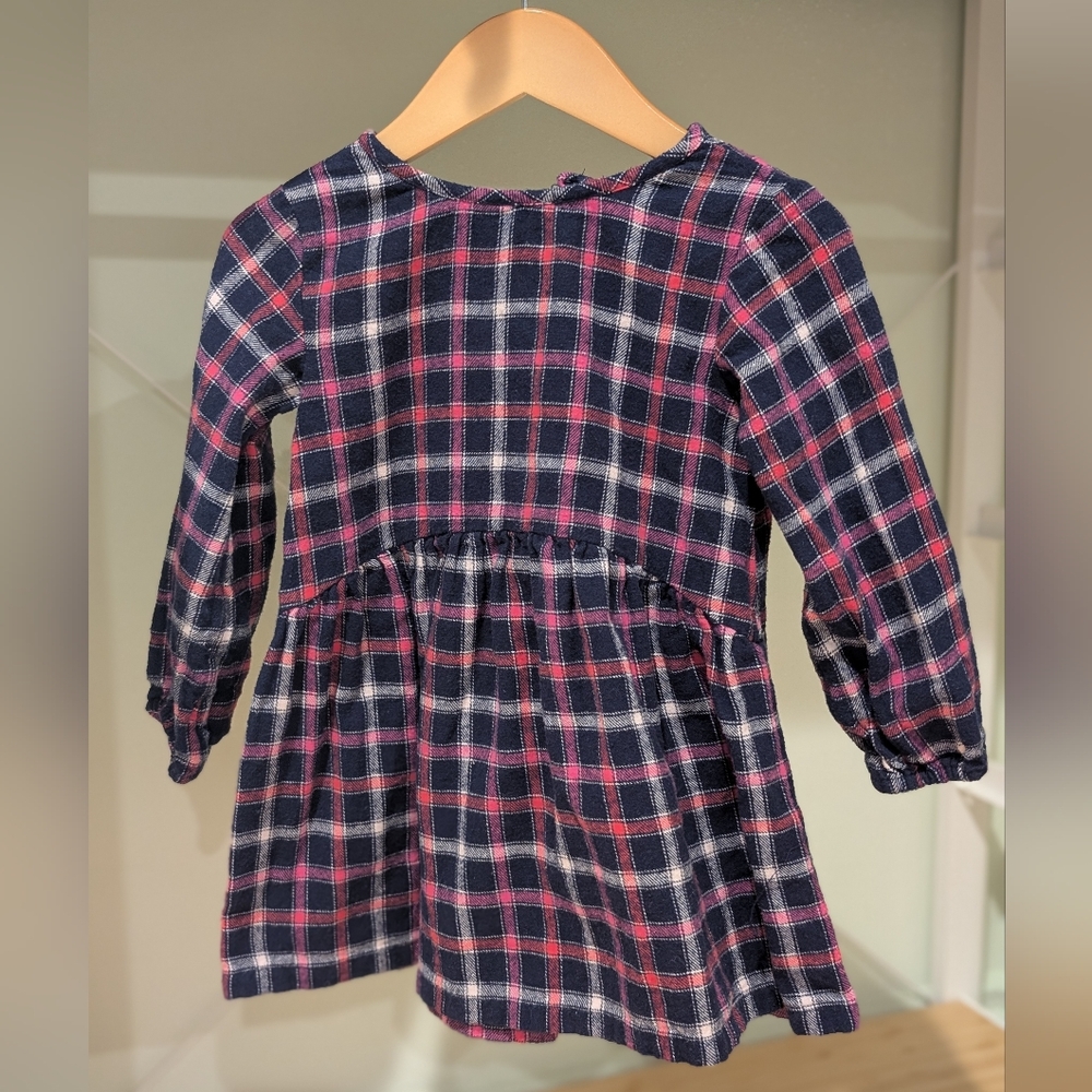 Harper Canyon Navy and Pink Plaid Dress